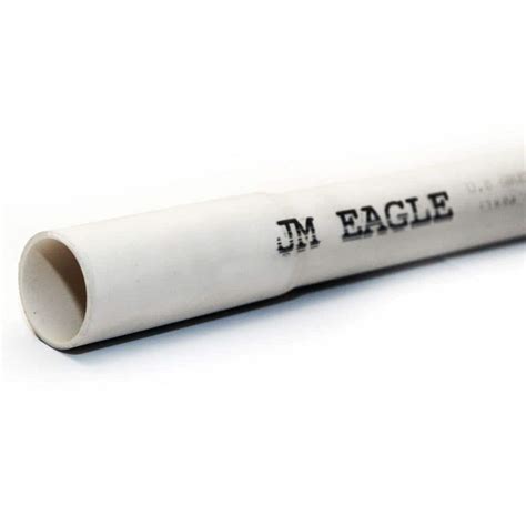 JM EAGLE 4 in. x 20 ft. PVC Sch 40 Belled End Pipe, Pack Size: 57 27771 - The Home Depot