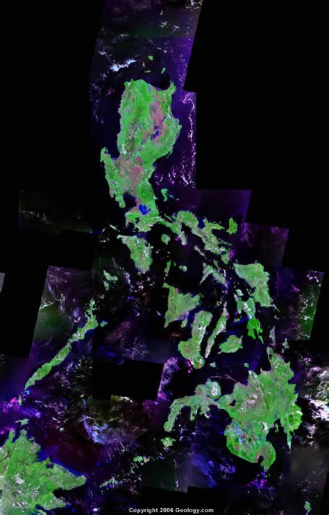 Philippines Map and Satellite Image