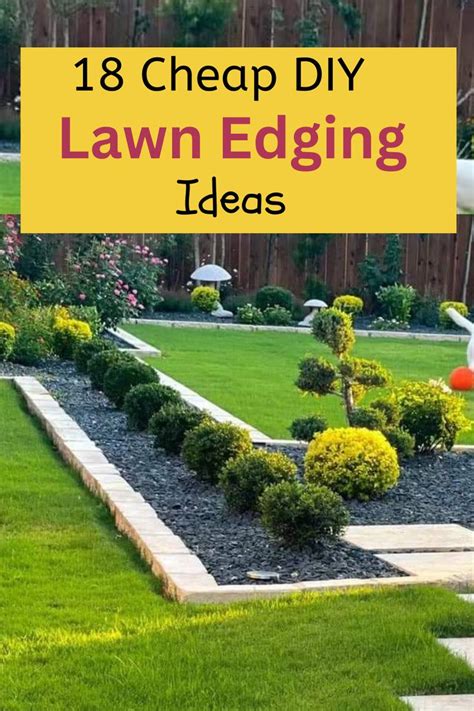 18 Lawn Edging Ideas | Lawn edging, Garden edging ideas cheap, Garden ...