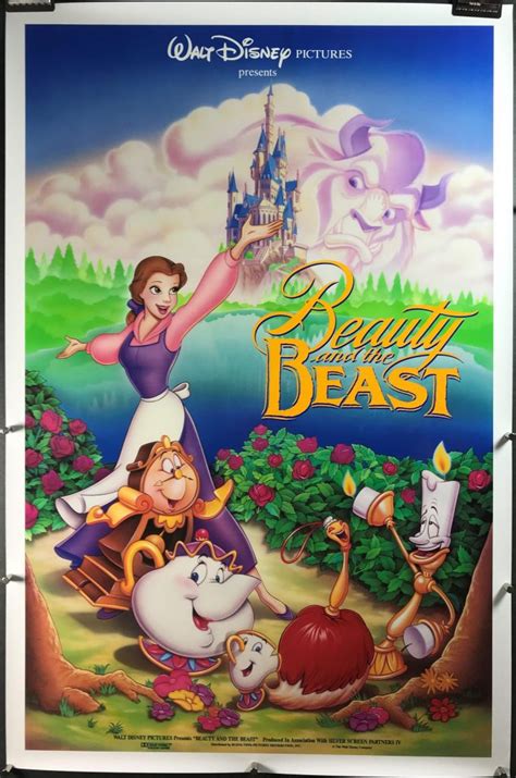 BEAUTY AND THE BEAST, Original Vintage Walt Disney Movie Poster - Original Vintage Movie Posters