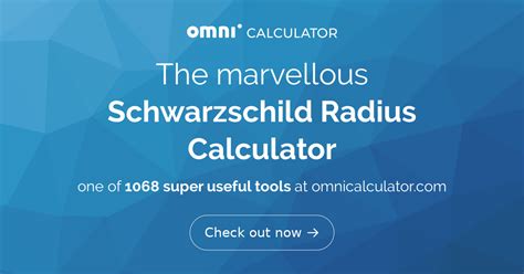 Schwarzschild Radius Calculator - Omni