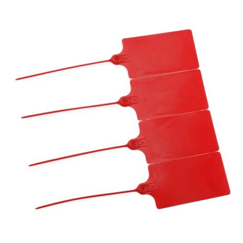 24 PCS/LOT Red Plastic Tags/Sign Cable Tie/ Plastic Cable Tie/ Tag Tied /Mark Tie/57× 100mm ...