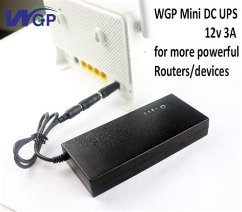 WGP - V1203W Mini UPS for Powerful Gaming Routers 12volts 3A~5A - U.D.G - Useful Daily Gadgets ...