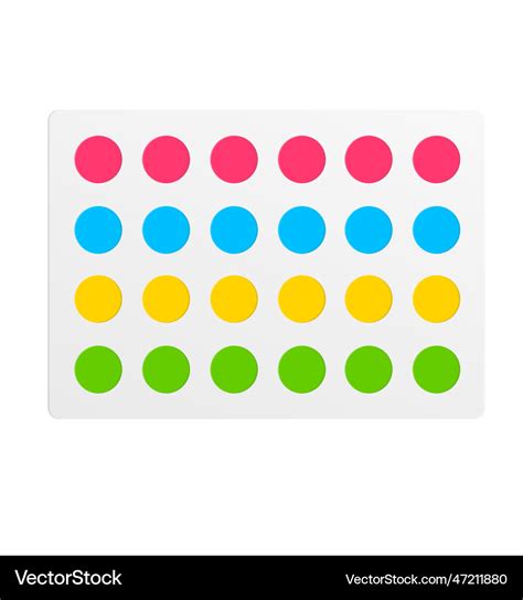 Twister game mat with color circles set Royalty Free Vector