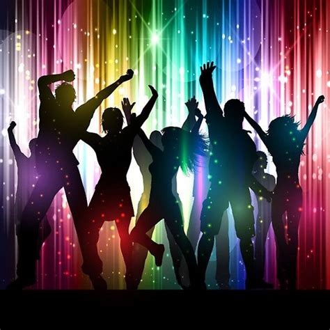 Dance Party Fun | Dance silhouette, Animated love images, Creative background