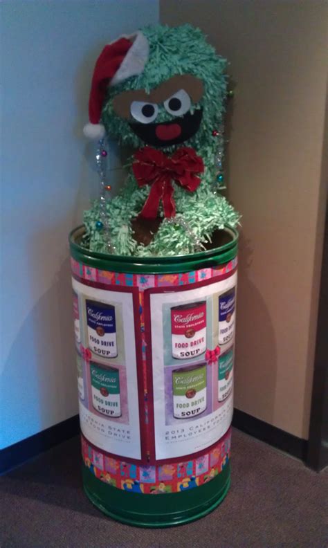 Oscar the Grouch | Canned food drive, Food drive, Donation box