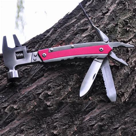 Camping Multifunction Tools Pliers Hammer Folding Saws Outdoor Survival ...