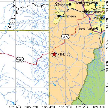 Pine, Colorado (CO) ~ population data, races, housing & economy