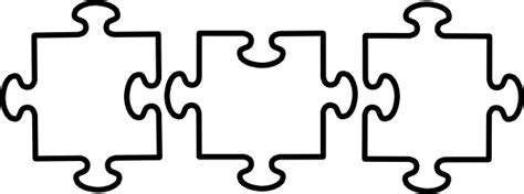 Jigsaw Puzzle Clipart Black And White Free