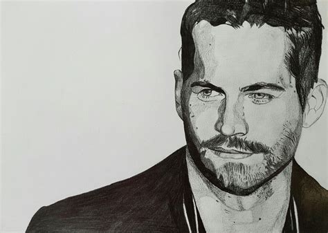 Paul Walker Pencil Drawing