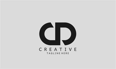 Creative and Minimalist Letter CD Logo Design, CD Monogram 21629601 ...