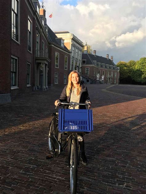 Princess Ariane of Netherlands Heads to First Day of High School by Bike