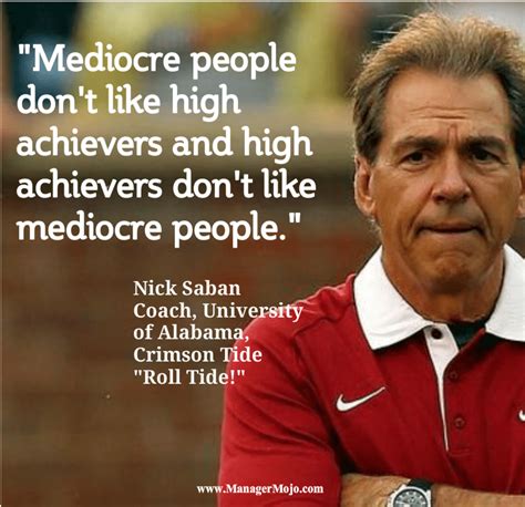 Nick Saban High Performers - Manager Mojo