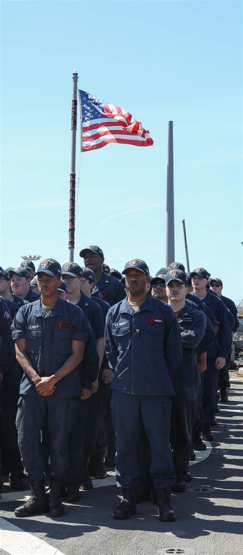 DVIDS - Images - USS Ramage Sailors in formation [Image 4 of 4]