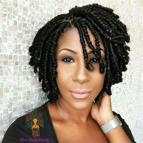 Loc knots bob Kinky Twists Hairstyles, Braids Hairstyles Pictures, Dreadlock Hairstyles, African ...