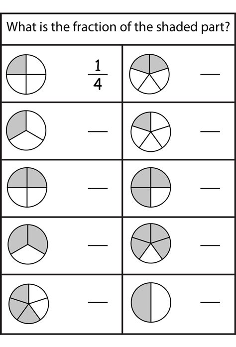 Math Fraction Worksheets for Kids | Brøkregning, Arbeidsark, Skoleaktiviteter