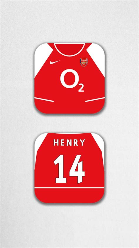 Thierry Henry jersey number 14, Arsenal 2003 Arsenal Jersey, Thierry ...