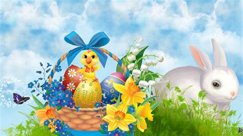 Bunny and Chick Easter Wallpaper - WallpaperSafari