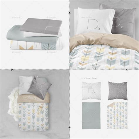 18+ Beautiful Bed Mockup PSD Templates - Mockup Den