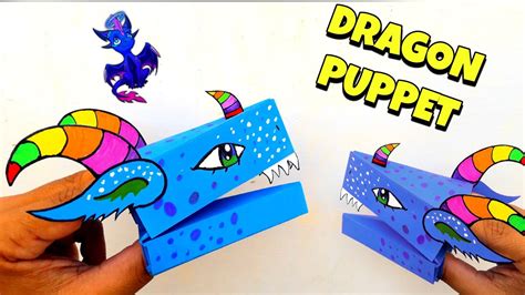 How To Make Paper Dragon Puppet TikTok | Making Tiktok Dragon Puppet ...