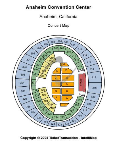 Anaheim Convention Center Tickets and Anaheim Convention Center Seating ...