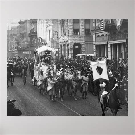 Mardi Gras Parade, 1906. Vintage Photo Poster | Zazzle.com