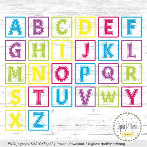 Outline Block Font SVG, Outline Simple Block Letters Alphabet Svg ...