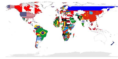 World map & countries flags free vector – Free PSD,Vector,Icons