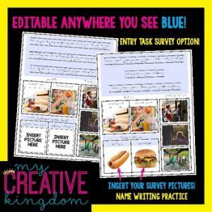EDITABLE PDF Interactive First & Last Name Writing Practice Growing Bundle - My Creative Kingdom