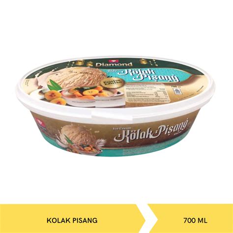 Mega Swalayan - DIAMOND ICE CREAM KOLAK PISANG 700ML X 4