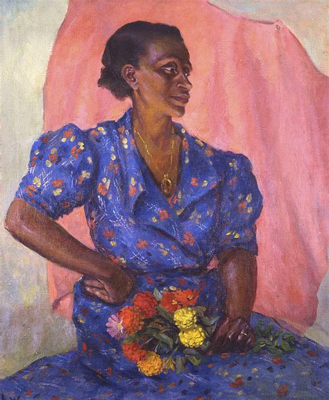 Woman with Bouquet by Laura Wheeler Waring | Obelisk Art History