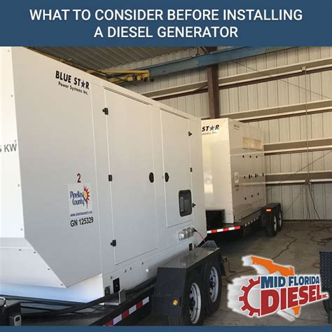 What To Consider Before Installing A Diesel Generator - Mid Florida ...