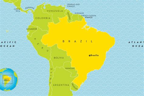 Map Of Brazil For Kids - Abbye Annissa