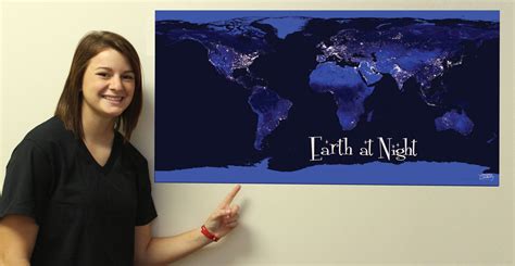 Earth at Night Poster, Social Studies: Teacher's Discovery