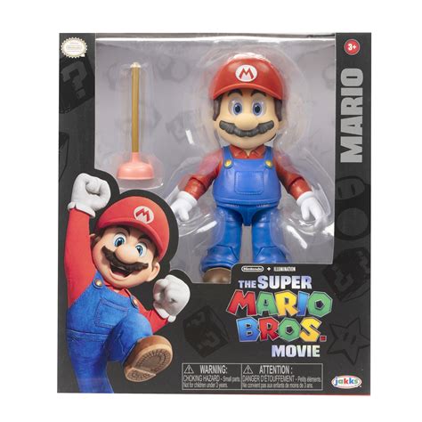 Super Mario Bros. Movie 5-in Mario Figure with Plunger | NTUC FairPrice