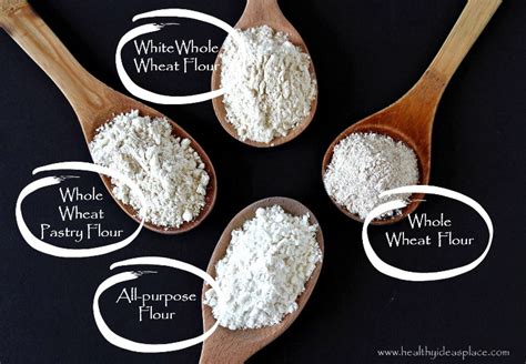 How to Substitute Whole Wheat Flour for All-Purpose Flour - Healthy Ideas Place