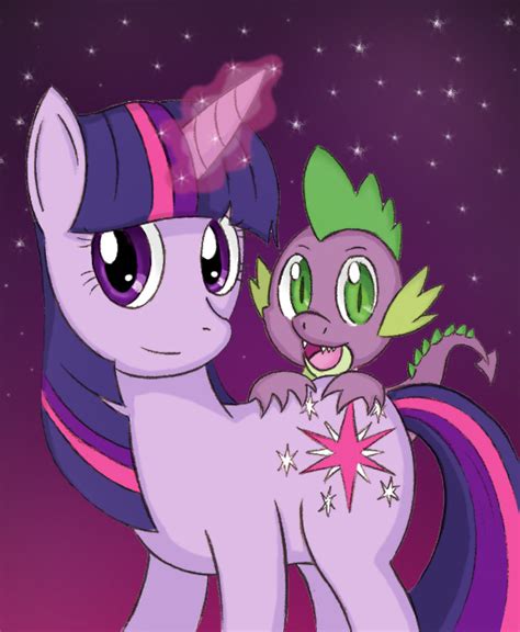 Twilight Sparkle and Spike by Poluss on DeviantArt