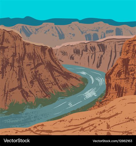 Grand canyon national park Royalty Free Vector Image