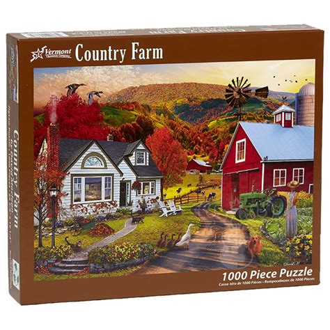 Vermont Christmas Co. Country Farm Puzzle 1000pcs - Puzzles Canada