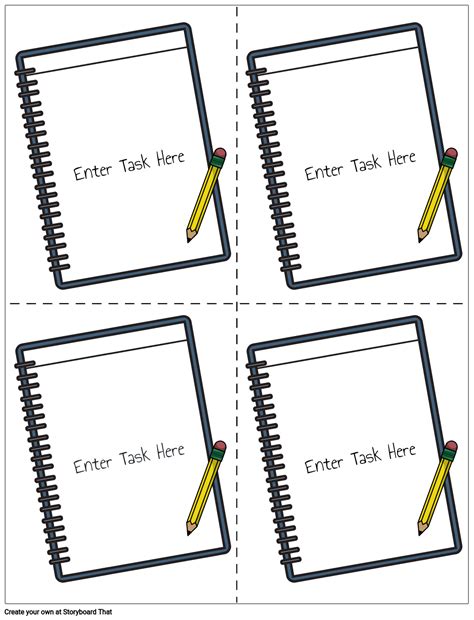 Free Editable Task Card Templates - Printable Templates