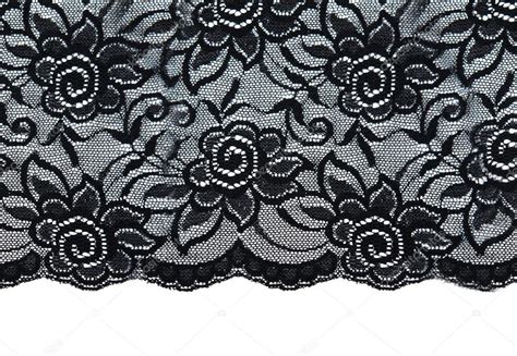 Black lace with pattern with form flower — Stock Photo © Ruslan #4051561