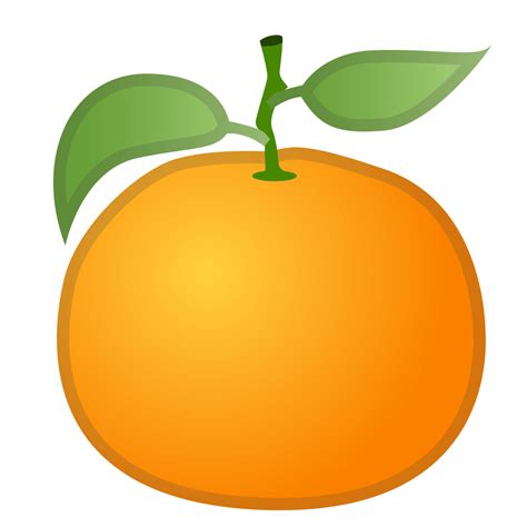 Tangerine Icon | Noto Emoji Food Drink Iconset | Google