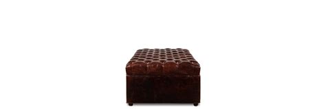 Leather Sleeper Ottoman - Odditieszone