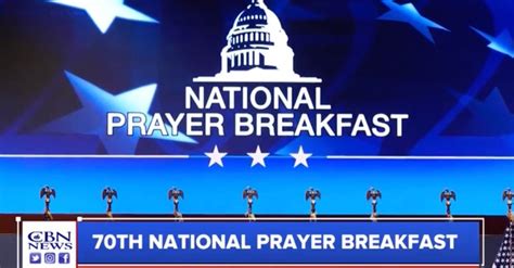 70th National Prayer Breakfast Aims to Return to Roots, Build Unity