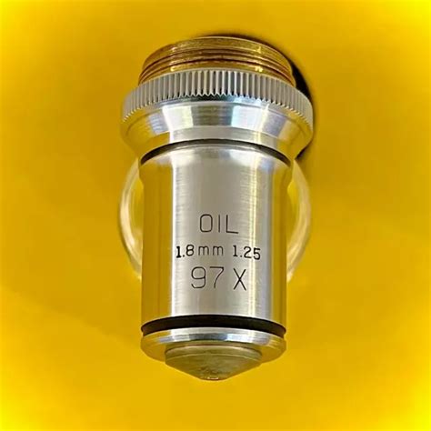 BAUSCH & LOMB Phase OIL Contrast 97X / 1.8 mm 1.25 ap. Microscope Objective Lens $20.00 - PicClick