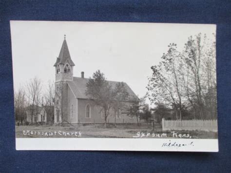 RP Gypsum Kansas Methodist Church 1908 Postcard | eBay