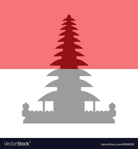 Flag and symbols indonesia Royalty Free Vector Image