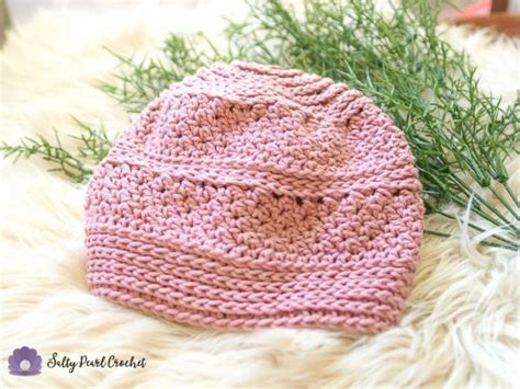 Easy Crochet Chemo Cap Pattern • Salty Pearl Crochet