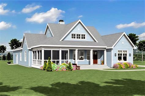 Modern Farmhouse Plan with Attached Garage In Back - 28933JJ | Architectural Designs - House Plans