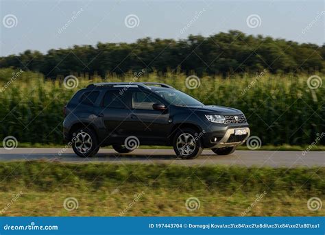 New Dacia Duster 4x4 in Dark Blue Color Editorial Stock Image - Image of outdoor, style: 197443704